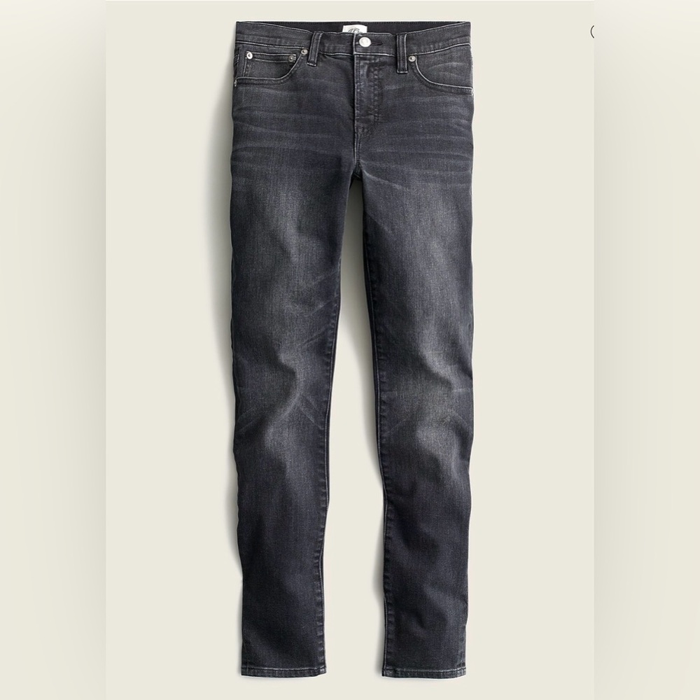 J. Crew 8” Toothpick Jeans women’s size 27 Charcoal wash